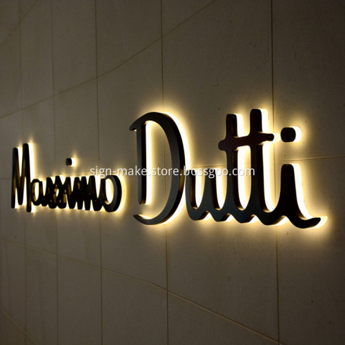 Halo Lit LED Channel Letter Signs for Shop
